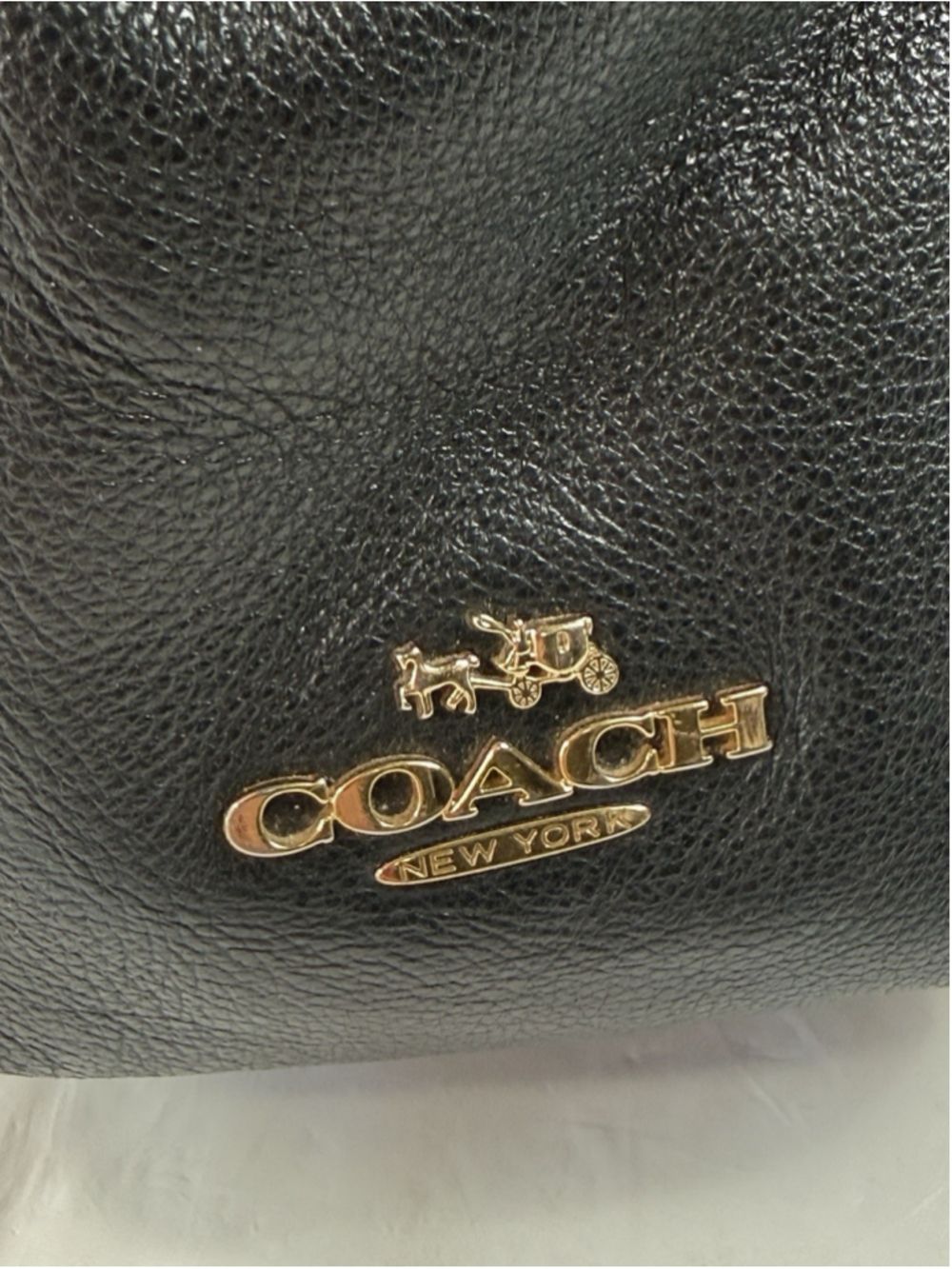 COACH F34291 Madison Phoebe Black Pebbled Leather 3 Compartments Shoulder Bag - Picture 4 of 16